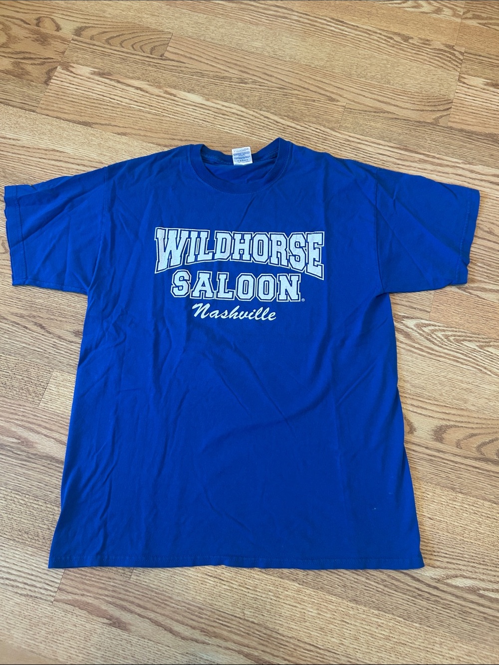 Vintage Nashville Wildhorse Saloon Blue Graphic Tee Men Sz L